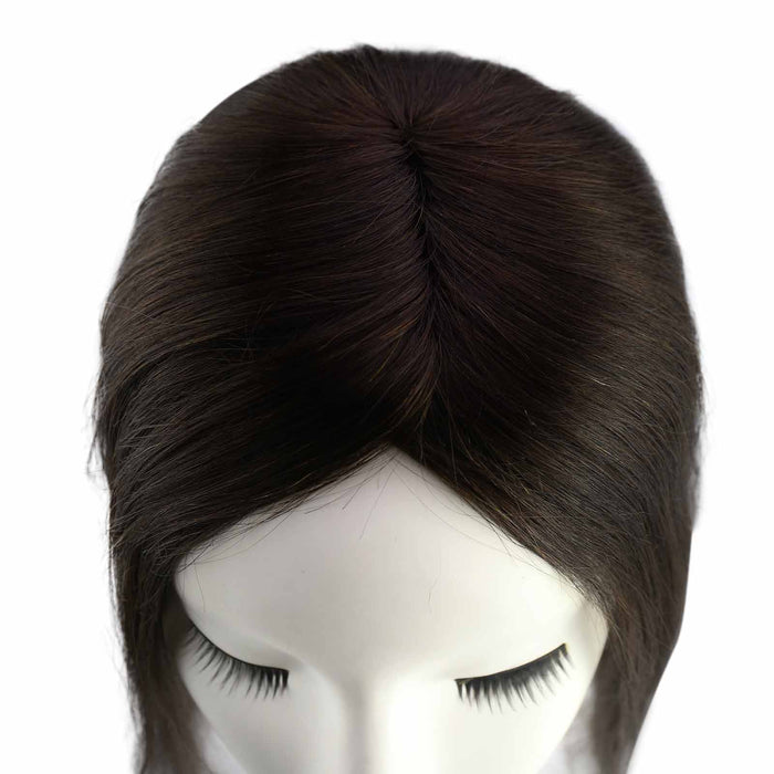 human hair topper,high quality remy hair extensions,hair topper,women hair topper,wig,hair topper silk base,hair topper human hair,hair extensions,clip in hair extensions,human hair extensions,extensions hair,best hair extensions,brown hair topper,dark brown hair topper,natural appearance