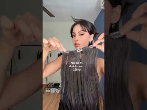 Sunny Clip in Human Hair Extensions Darkest Brown#2