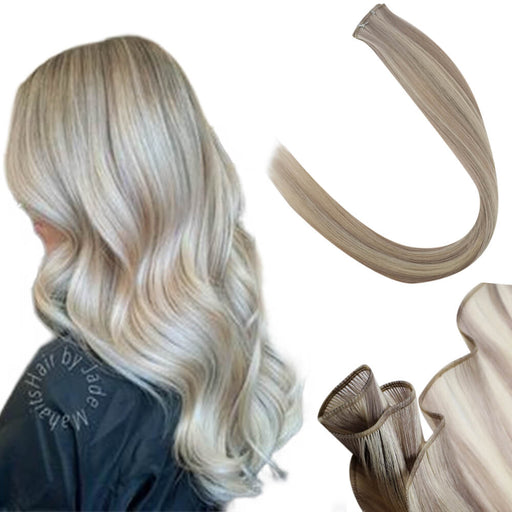 double genius weft, best hair extensions, genius hair , sunny hair salon, 100% virgin human hair,