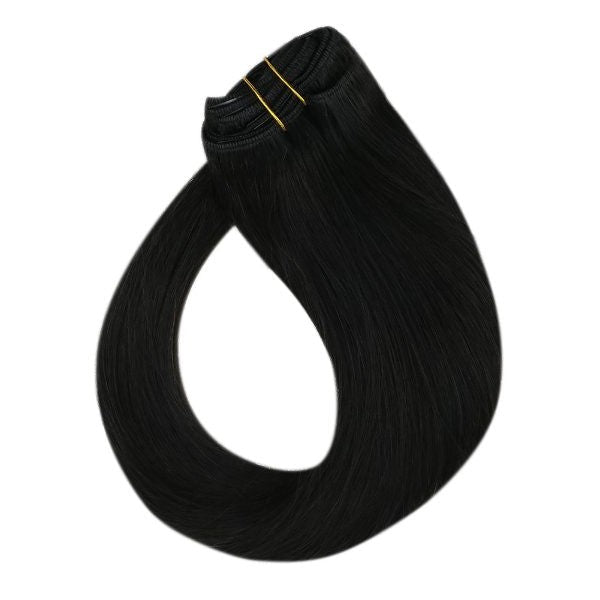 black clip in hair extensions clip in hair extension for short hair human hair clip in extensions