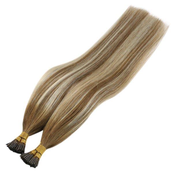 pre bonded i tip human hair extensions